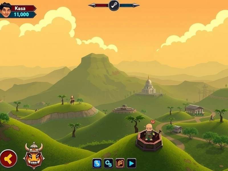Masala Quest Master gameplay screenshot showing Indian landscape